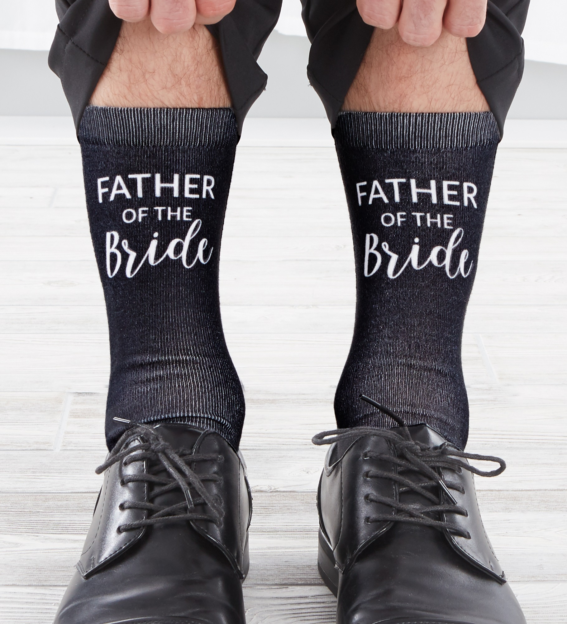 Father Of The Bride Personalized Wedding Socks